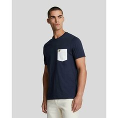Футболка Lyle & Scott Contrast Pocket T-Shirt, размер S, синий