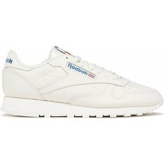 Кроссовки Reebok Classic Leather, полнота F (EU)/ на среднюю стопу, размер 10 US, белый