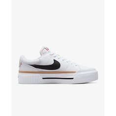 Кроссовки NIKE Court Legacy Lift x Nike United, размер 6.5 US, white/hemp/team orange/black