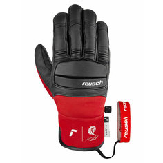 Перчатки Reusch, размер 7, черный, красный