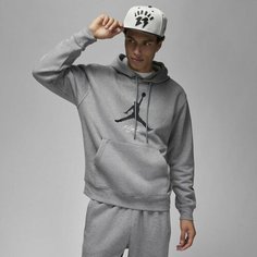 Худи NIKE M J ESS FLC BASELINE HOODIE, размер XL, , серый