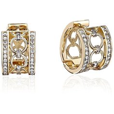 Серьги Эстет, желтое золото, 585 проба, фианит, , золотистый