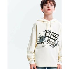 Худи Gloria Jeans GJ COOL, размер 8-10л/134-140, молочный