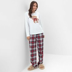 Пижама Kaftan, размер 48/50, белый
