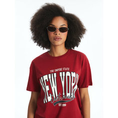 Футболка LC Waikiki, 1 шт., размер XS, dark red