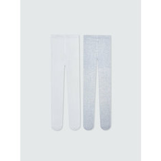 Колготки LC Waikiki, 2 шт., размер 3-4 года, белый, серый