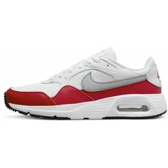 Кроссовки NIKE Air Max SC, полнота F (EU)/ на среднюю стопу, размер 11 US, белый-красный
