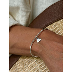 Браслет-цепочка LU Jewel, серебро, 925 проба, длина 16 см., серебристый