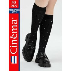 Гольфы Cinema Гольфы 50 ден, 50 den, размер one size, черный