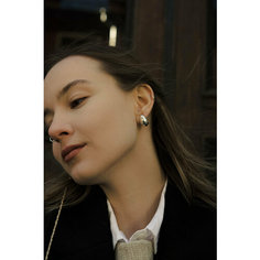 Моносерьга LU Jewel, серебро, 925 проба, размер 10 мм, длина 1 см, , серебристый