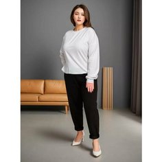Брюки спортивные Fashion Margo, размер 72, чёрный