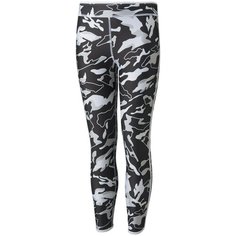 Легинсы спортивные PUMA MODERN SPORTS 7/8 ALL OVER PRINT LEGGINGS GIRL, размер 140, чёрный