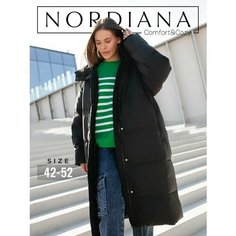 Пуховик NORDIANA, размер 52, черный