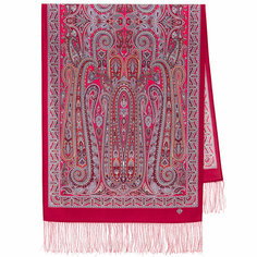 Шарф Павловопосадская платочная мануфактура,150х60 см, one size, красный