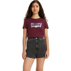 Футболка Levis Women The Perfect Tee, размер L, бордовый Levis®