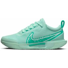 Кроссовки NIKE ZOOM COURT PRO HC W, полнота F (EU)/ на среднюю стопу, размер 11 US, зеленый