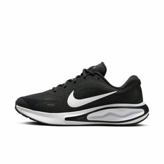 Кроссовки NIKE Journey Run Road Running, полнота F (EU)/ на среднюю стопу, размер 6,5 US, чёрный