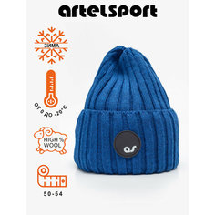 Шапка бини ARTEL, размер 56, синий Артель