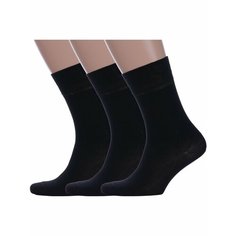 Носки GRAND LINE, комплект, 3 пары, размер 27, черные