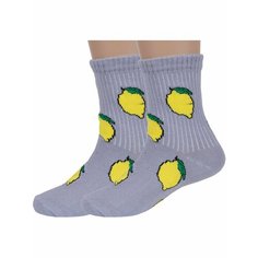 Носки Альтаир Базовая коллекция, 2 пары, размер 20, , серый Altair