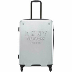 Чемодан DKNY, 70 л, серебристый