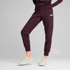 Брюки спортивные PUMA ESS Sweatpants FL cl (s), размер 52, Midnight Plum