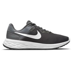 Кроссовки NIKE Revolution 6, полнота F (EU)/ на среднюю стопу, размер 9.5 US, серый, черный