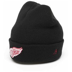 Шапка Atributika & Club Detroit Red Wings, размер 55-58, черный