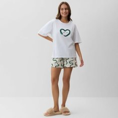 Пижама Kaftan, размер 48/50, белый