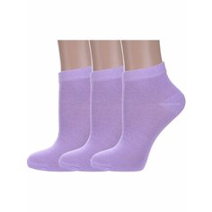 Носки Альтаир, комплект, 3 пары, размер 23, сиреневый Altair