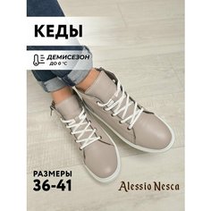 Ботинки Alessio Nesca, размер 36, серо-коричневый