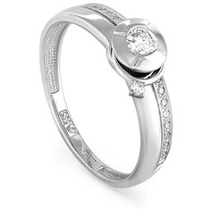 Кольцо KABAROVSKY, белое золото, 585 проба, бриллиант, размер 16.5