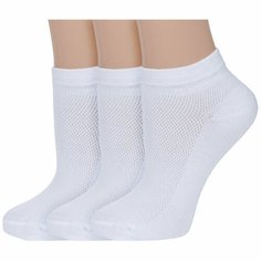 Носки Альтаир, комплект, 3 пары, размер 21, белый Altair