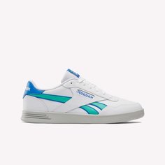 Кеды Reebok Court Advance, размер 8 US, белый/голубой/зеленый
