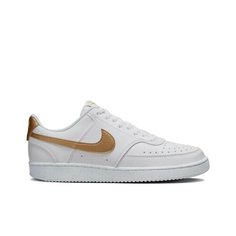 Кеды NIKE Court Vision Mid Next Nature, размер 6.5 US, white/gold