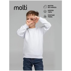 Свитшот molti, размер 6 лет (106-116 см), белый