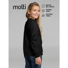 Свитшот molti, размер 6 лет (106-116 см), черный