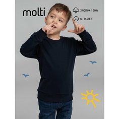 Свитшот molti, размер 6 лет (106-116 см), темно-синий