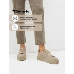 Кеды Tamaris, полнота F (EU)/ на среднюю стопу, размер 37, коричневый