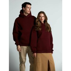 Худи molti oversize, размер M/L, , бордовый