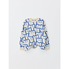 Джемпер Sela, размер 128, ваниль