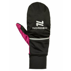 Перчатки Nordski, размер 9, розовый/черный