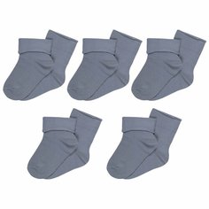 Носки RuSocks Базовая коллекция, 5 пар, размер 12-14, , серый