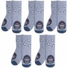 Носки RuSocks Базовая коллекция, 5 пар, размер 14-16, , серый
