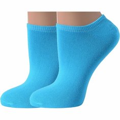 Носки ХОХ, комплект, 2 пары, размер 23, бирюзовый