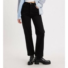 Джинсы мом Levis Ribcage Straight Ankle, размер 29/31, black sprout - black Levis®