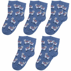 Носки RuSocks Базовая коллекция, 5 пар, размер 14-16, , синий