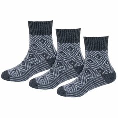 Носки RuSocks Базовая коллекция, 3 пары, размер 14-16, , серый