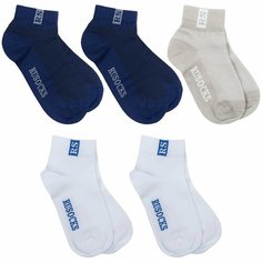 Носки RuSocks Базовая коллекция, 5 пар, размер 24, , разноцветный