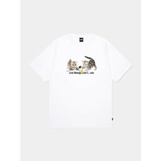 Футболка LMC Playing Cats Tee, размер L, белый L.M.C
